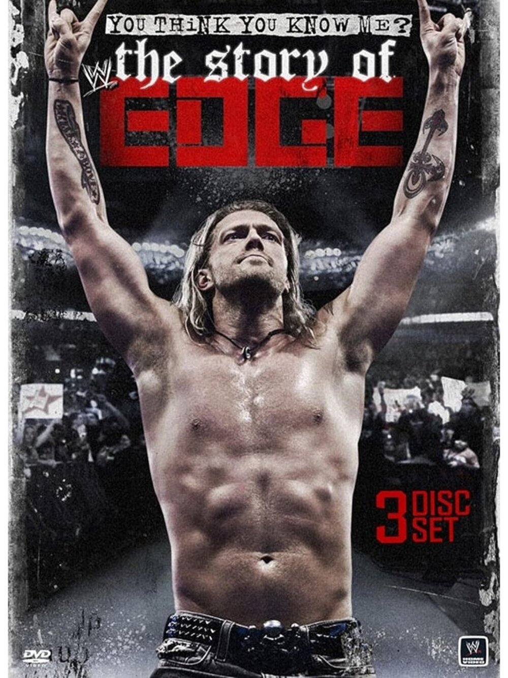 WWE You Think You Know Me? The Story of Edge (3-DVD Set, Region 1) Very Good!